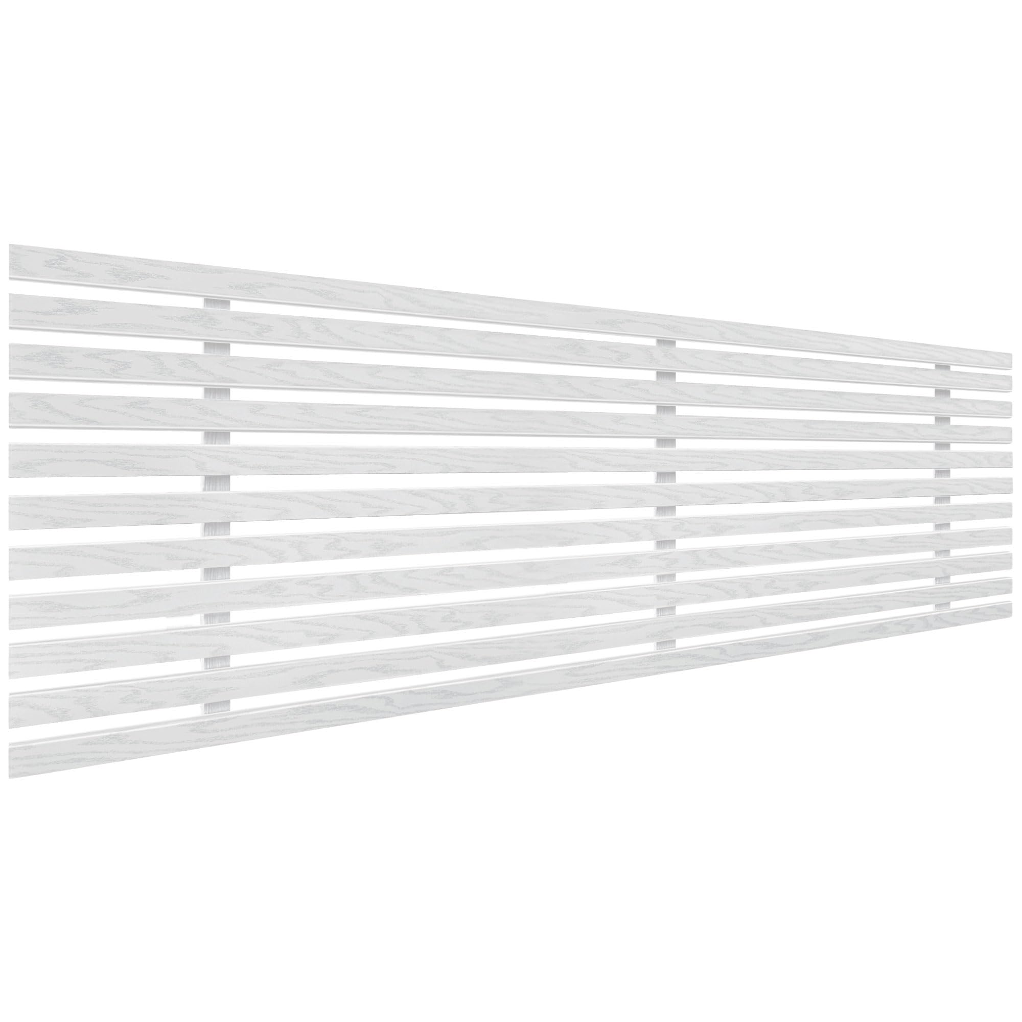 DHOME Cabecero de Madera reciclada DM Estilo Japones Cama Palets Herrajes incluidos (150cm, Blanco Madera)