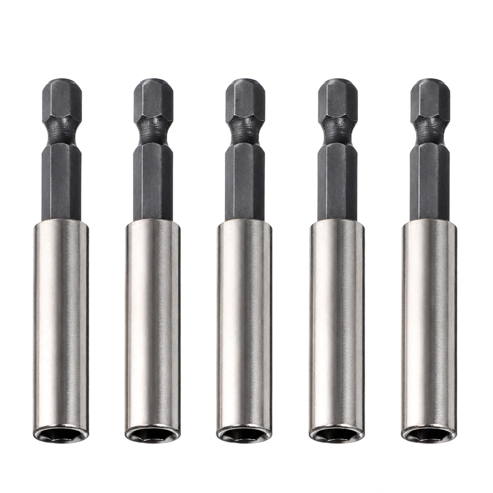 1/4" Magnetic Extension Bit Holder 5 Pcs Hex Shank Screwdriver Bit Driver