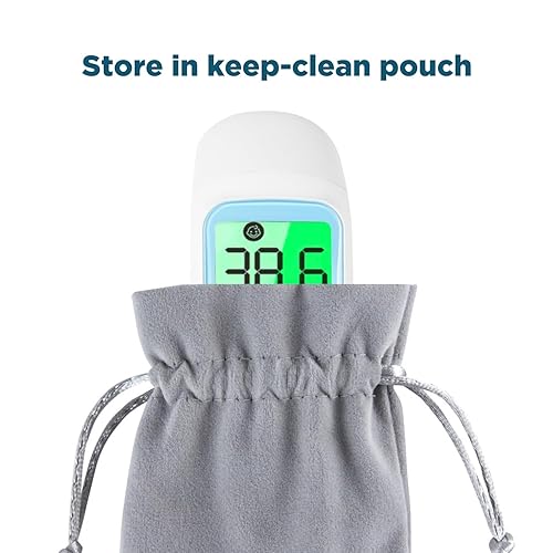 Miniatura 7 de DrBash Termómetro de bebé 3 en 1 para oídos, frente y sin contacto, termómetro infrarrojo para adultos y niños, termómetro digital de fiebre con