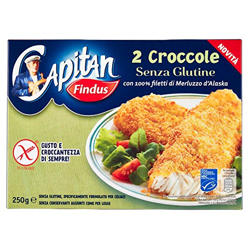Capitan Findus Croccole Filetti di Merluzzo d'Alaska, 250g (Surgelato)