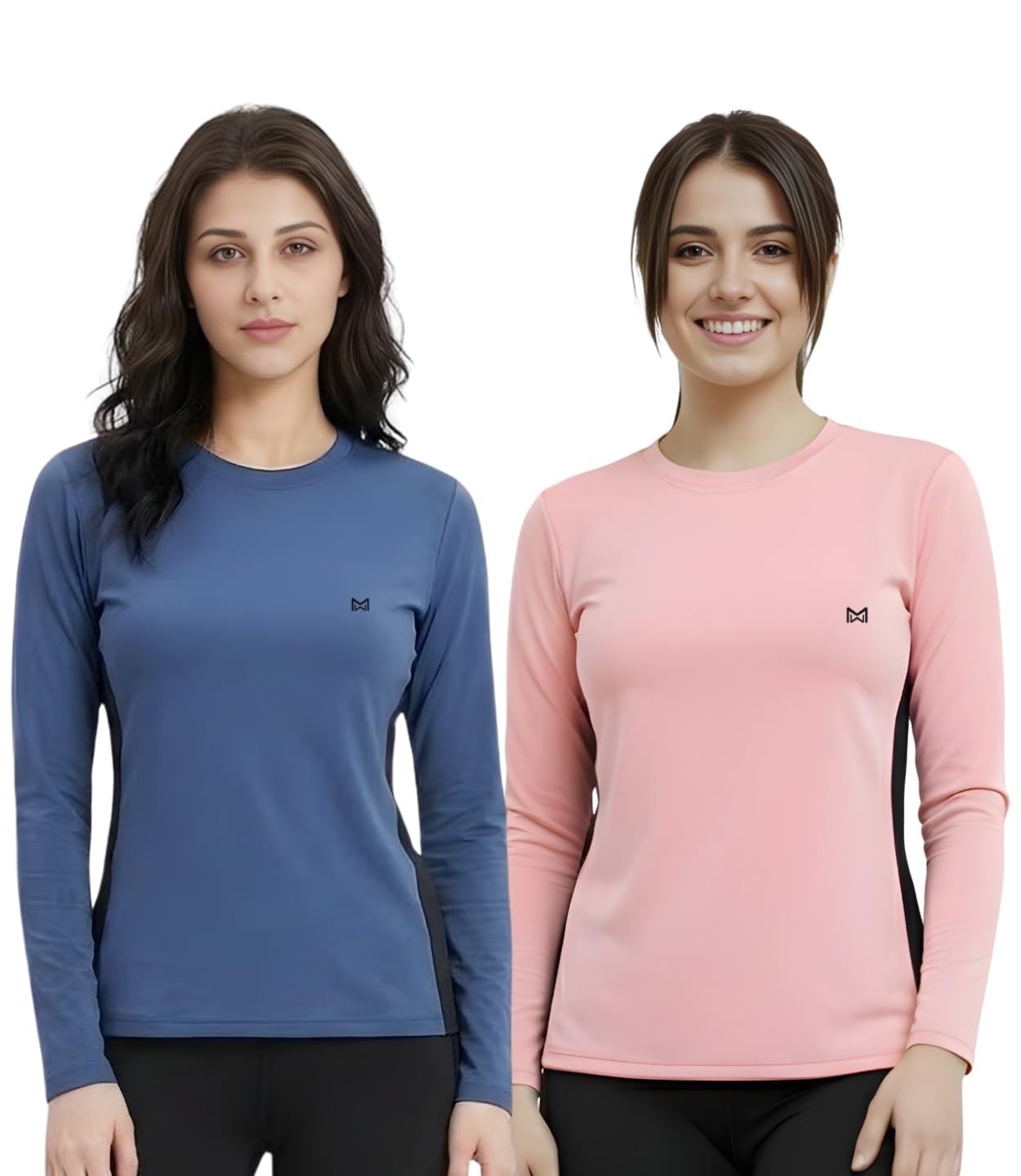 white moon Women Dry Fit Long Sleeve Workout T-Shirt | Moisture Wicking Gym Top Full Sleeve | Sweat Wicking Athletic Running Top Full Sleeve Combo Pack of 2-picture-32