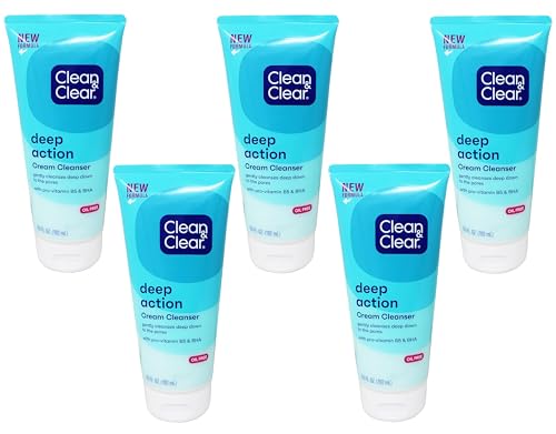 Clean & Clear Deep Action Cream Cleanser Oil-Free 6.50 Oz
