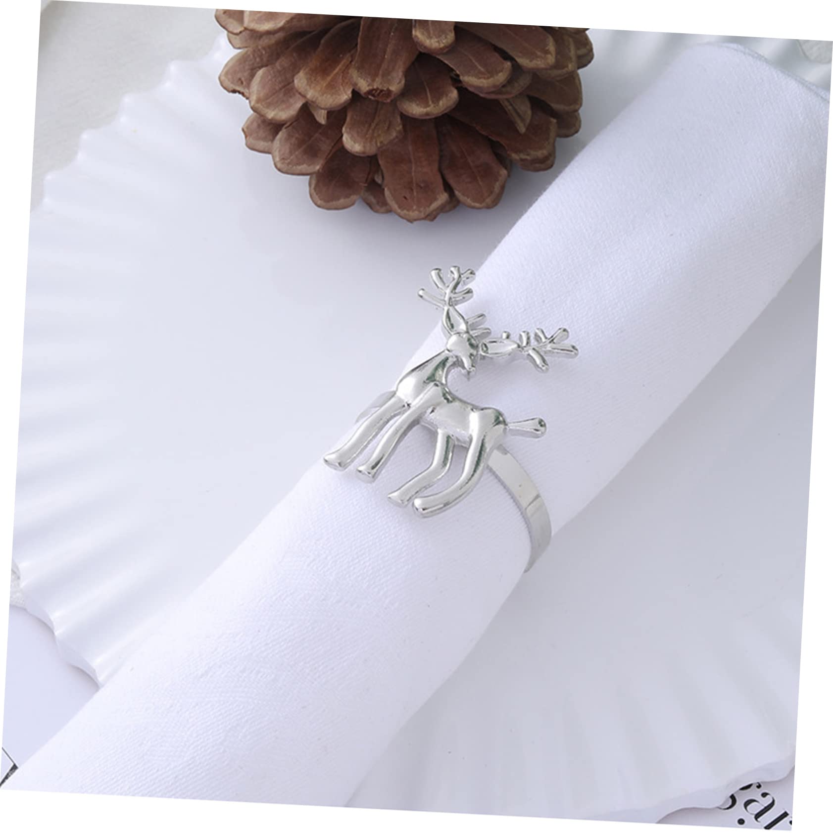 Alipis 4 Set Di Porta Tovaglioli Natalizi Con Motivo A Decorativi Per La Casa E Il Ristorante 6 Pezzi * 4