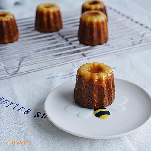 Miniatura 5 de CHEFMADE Canele - Molde para tartas, antiadherente de 6 cavidades