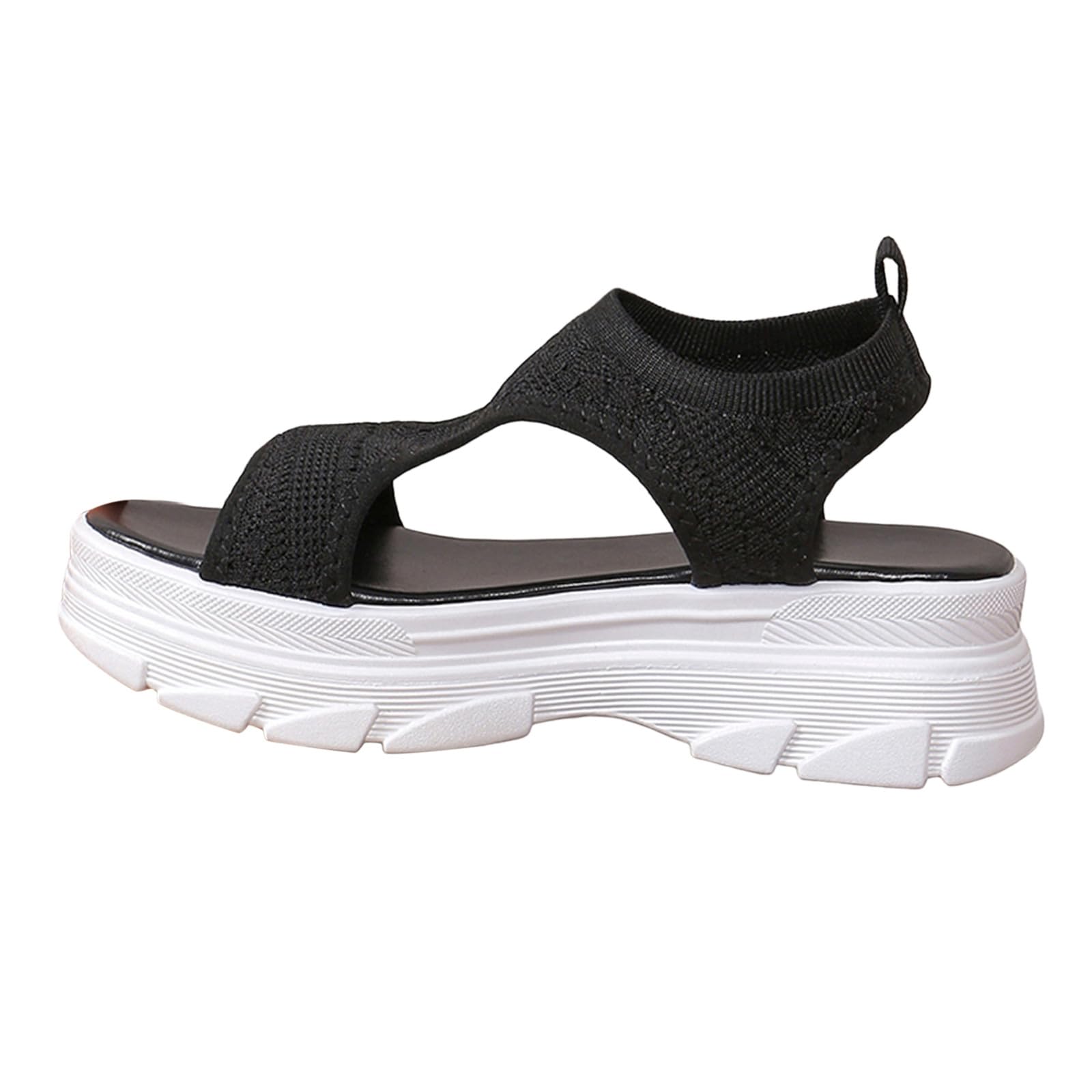 Sandalias deportivas para mujer con suela gruesa de malla transpirable 8