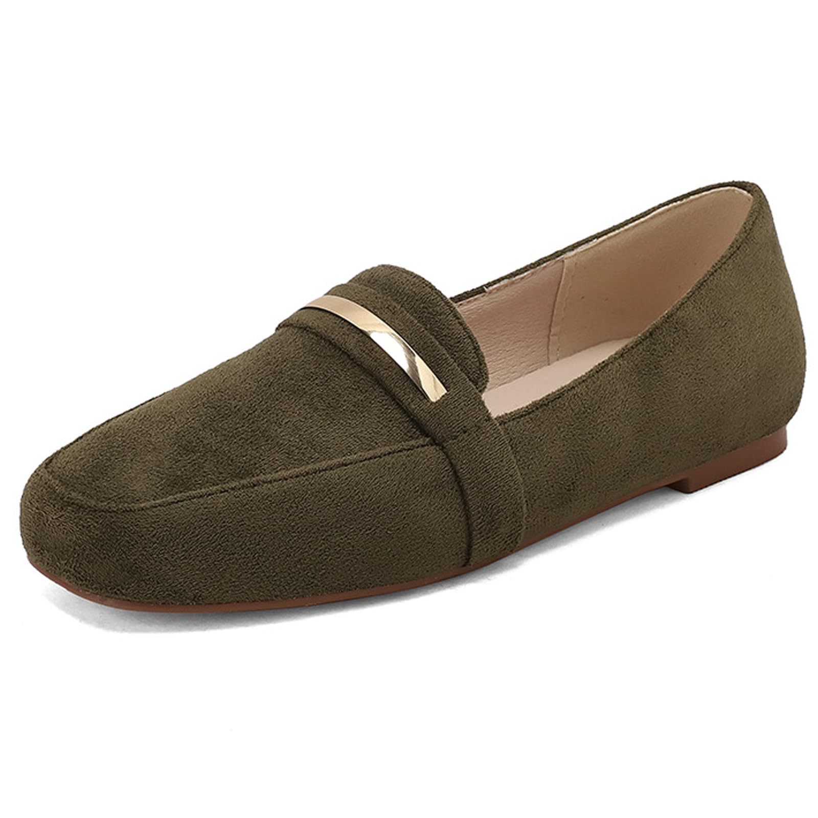 Scarpe Business Casual Donna Mocassini Bassi Scamosciati | Perfetto Per Pendolarismo E Guida, Supporto Anti-Fatica Per Stare In Piedi, Stile Classico Versatile