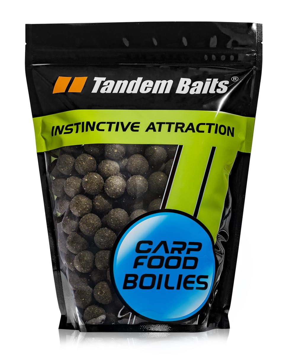 Tandem Baits Carp Food Boilies Tasty Boilies For Carp Fishing Bait Lure Attractant For Big Fish Fishing Carp & Fishing Accessories Black Halibut 18 mm 1 kg