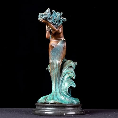 Miniatura 4 de Estatua de bronce de escultura desnuda abstracta de 15.4 pulgadas, figuras sexys, 100% fundición de bronce, decoración del hogar, escultura de