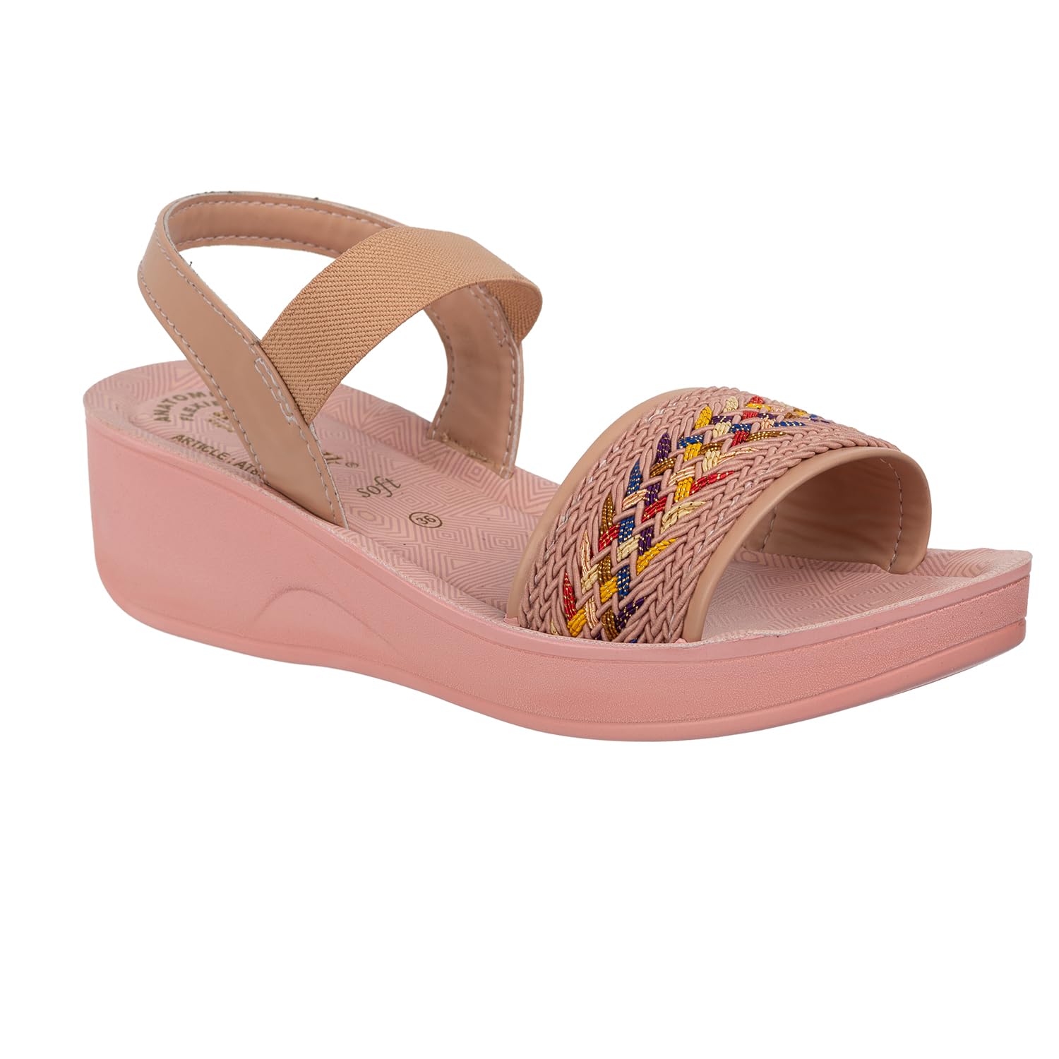 AEROWALK Stylish Fashion Sandal for Women | Comfortable| Lightweight | Anti Skid | Casual Office Footwear (AT84_NUDE_41) (B0CJQCV39C) Amazon Price History, Amazon Price Tracker