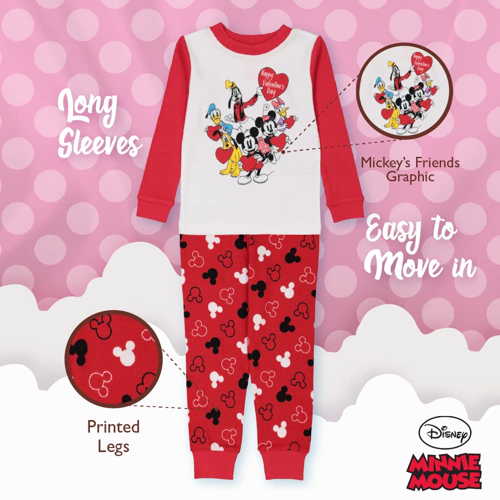Disney Unisex-child 2-częściowy bawełniany zestaw piżam wakacyjnych, miękka i urocza dla dzieci