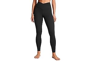 Womens Butterluxe Cross Waist Workout Leggings: Embrace Style and Functionality for an Empowering Yoga Journey