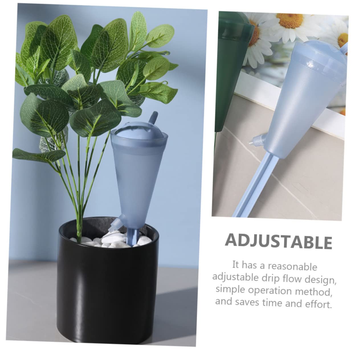 UPKOCH 2 Set Dispositivi Irrigazione Automatica per Piante Punte Autoirriganti Regolabili per Piante Idroponiche 2 Pezzi*2