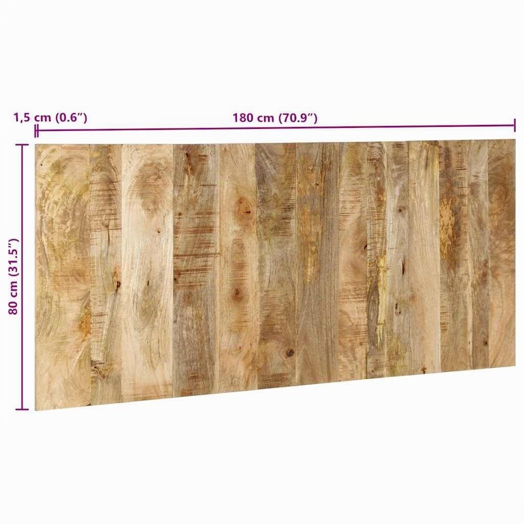 vidaXL Cabecero de Cama 180 cm Madera Maciza de Mango Rugoso