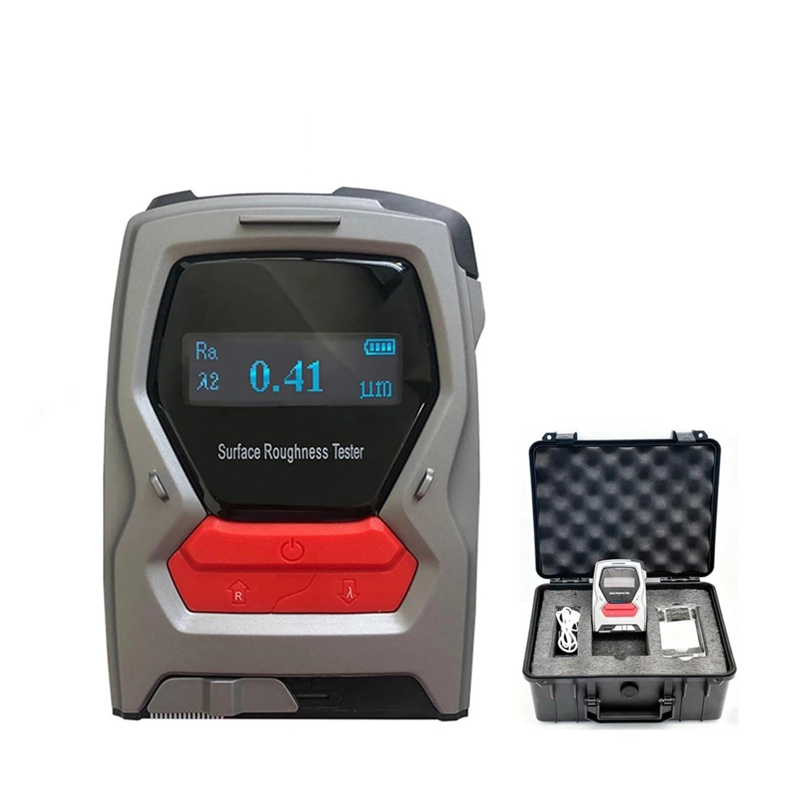 LNHHG Surface Roughness Gauge Ra Rz Rq Rt Portable Surface Roughness Tester Machine 20-hour Battery Life, Auto-sleep