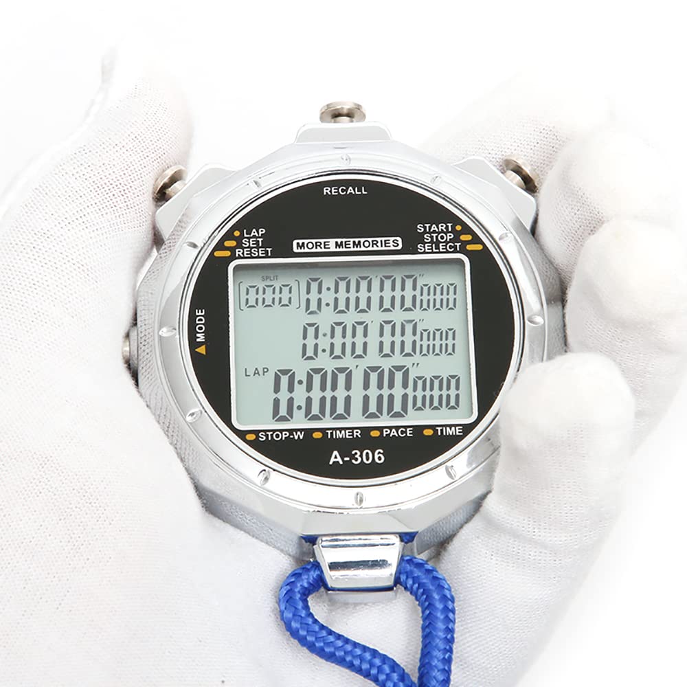 Sportowy stoper timer cyfrowy wyświetlacz 1/1000 sekund precyzyjny elektroniczny cyfrowy timer wodoodporny sporty na świeżym powietrzu