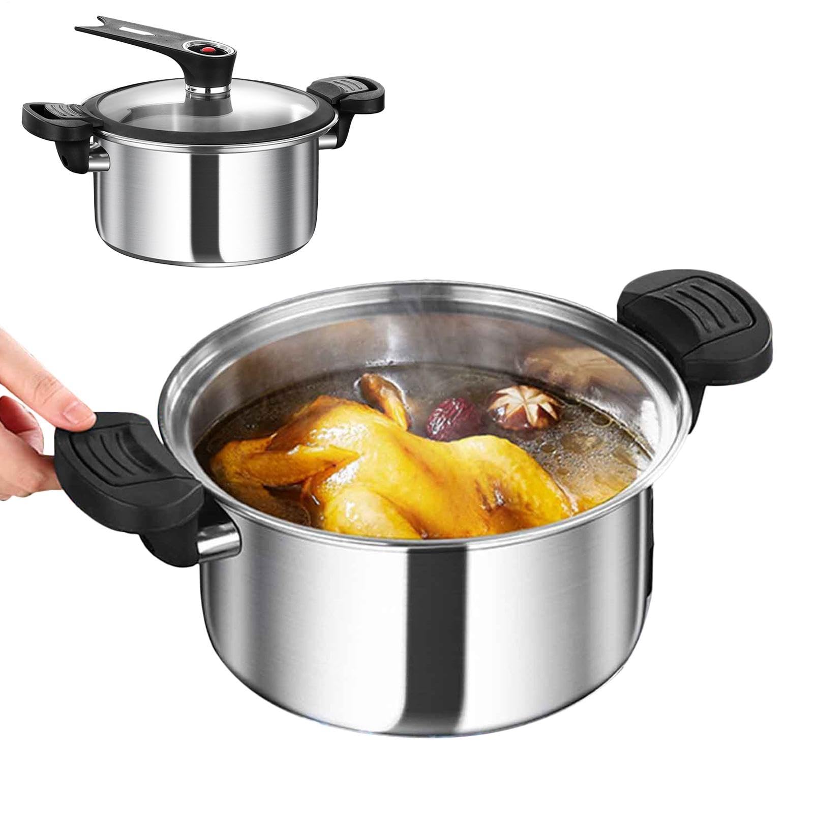 Olla A Presión Olla Expres Vaporera Y Hervidor | Olla Arrocera de Cocción Lenta Para Cocinar Sopas Arroz Granos En Cocina Comedor O Restaurante Doméstica
