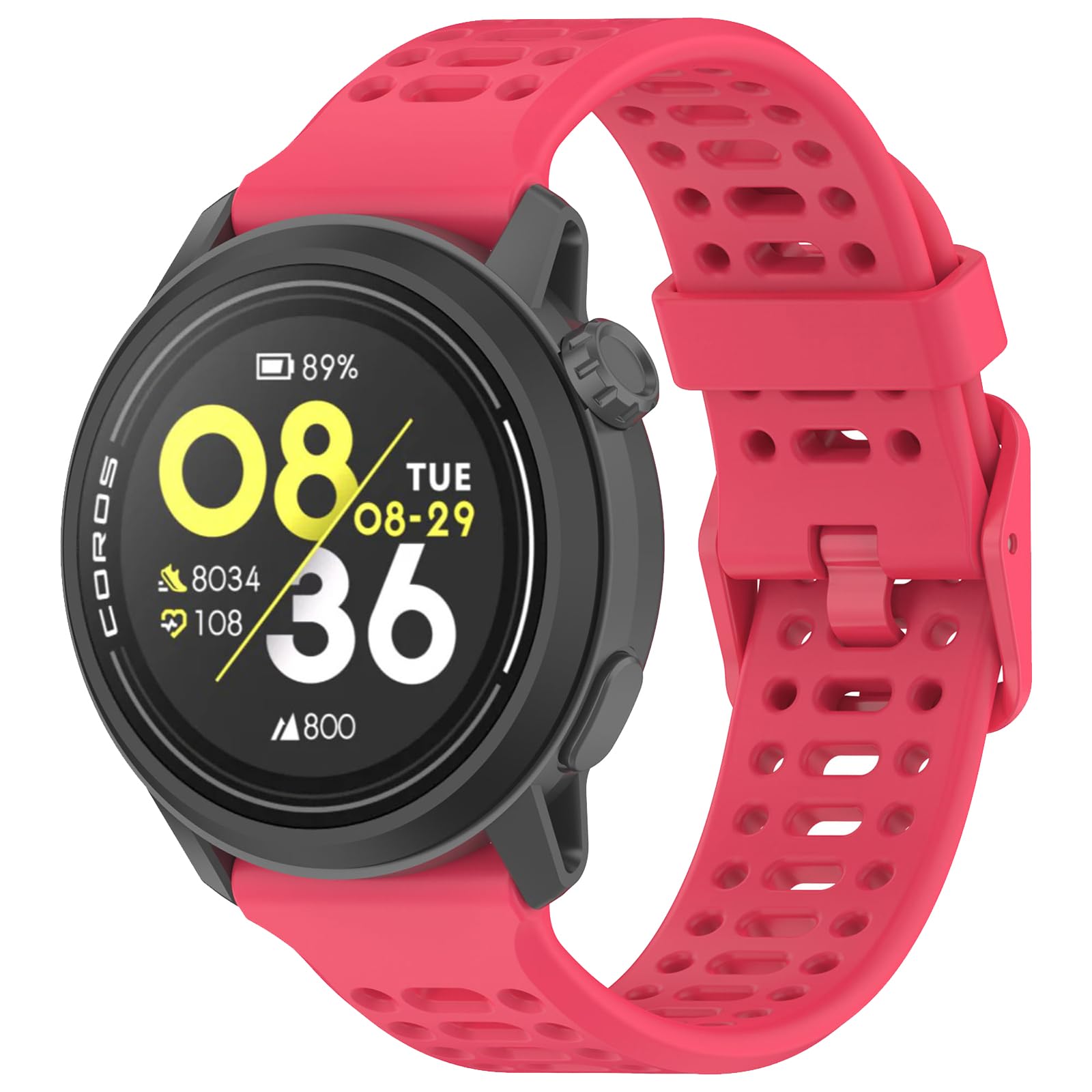 Harikiri 20mm Silicone Straps Compatible with COROS PACE 2/COROS APEX 2/COROS APEX 42mm for Men and Women