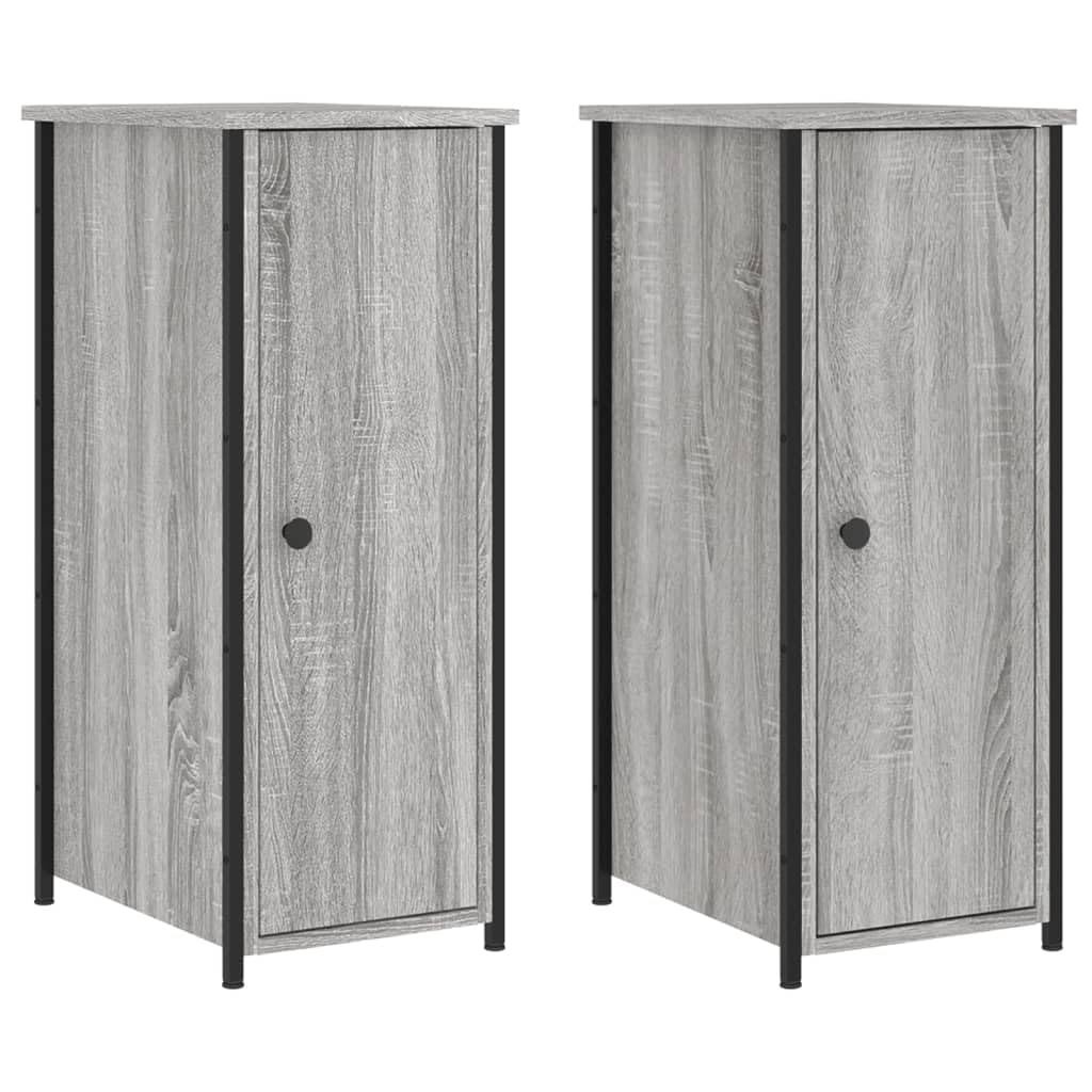 Table de nuit industrielle en bois d'ingénierie et fer de qualité