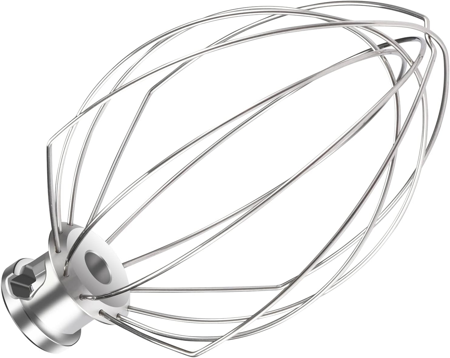 K5AWW Dishwasher Safe Whisk Attachment Stainless Steel 6 Wire Whip Fits KitchenAid 5 Quart Bowl Lift Stand Mixer for Egg Heavy Cream Beater Cakes Mayonnaise