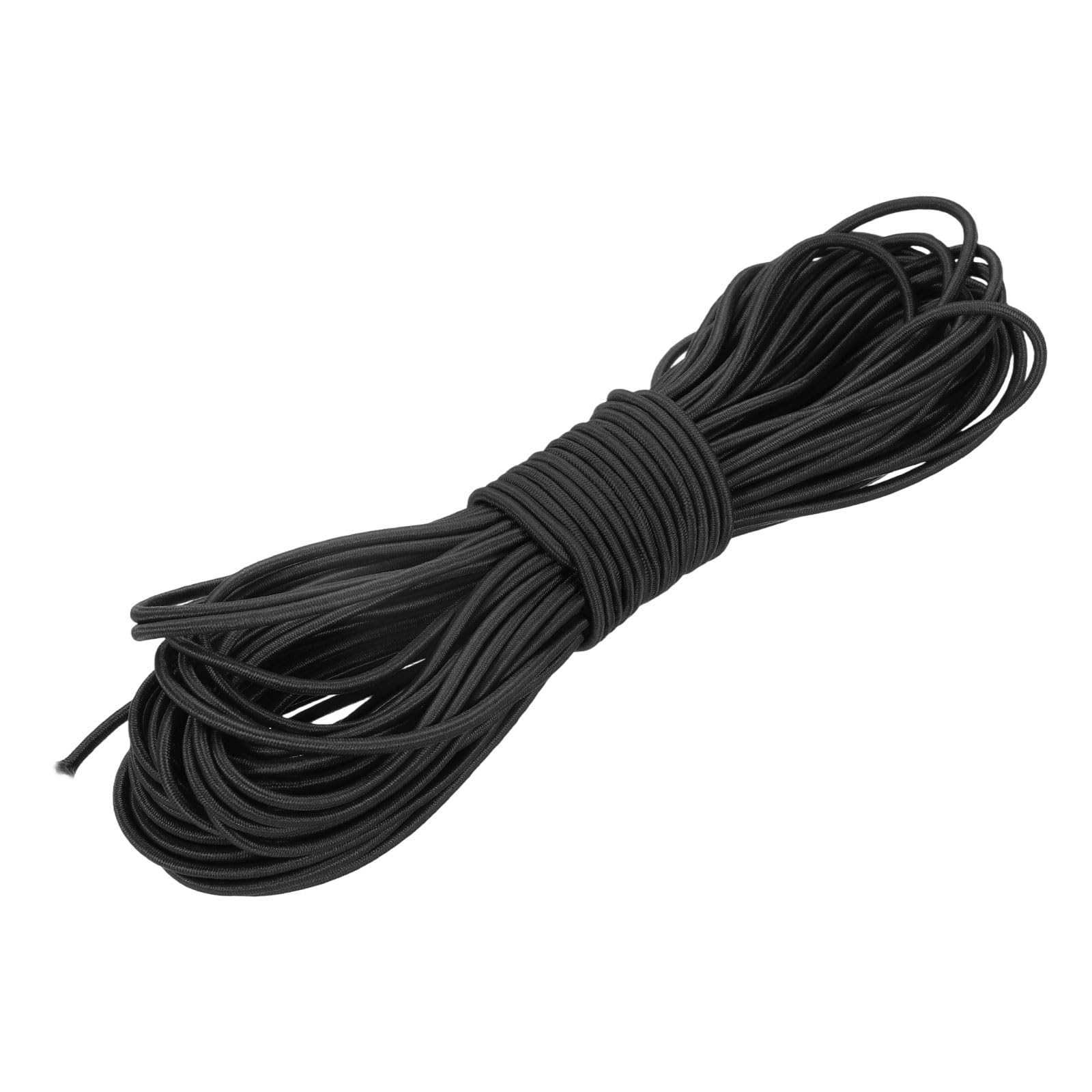 PATIKIL Elastic Bungee Cord, (1/12" x 67 Ft, Black) Heavy Duty Polyester Bungee Cord Suit for - DIY Projects Kayak Strap Tarp Tie Down Canopy Boating Camping Tent