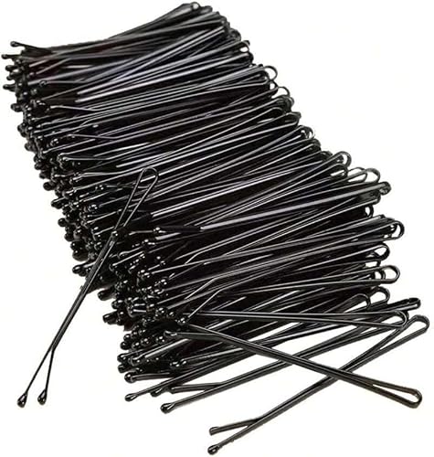 50 Piece Black Bobby Pins Set – Strong Hold Hair Grip Hair Pins for Styling, Updos & Everyday Use Scalp-safe rounded tips