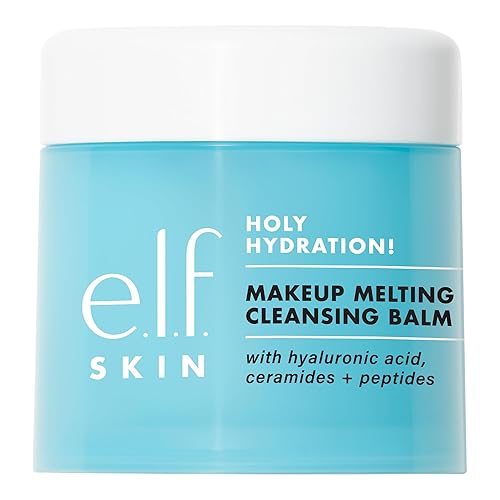 elf Hidratación santa Bálsamo limpiador de maquillaje derretido limpiador facial y removedor de maquillaje impregnado con ácido hialurónico para