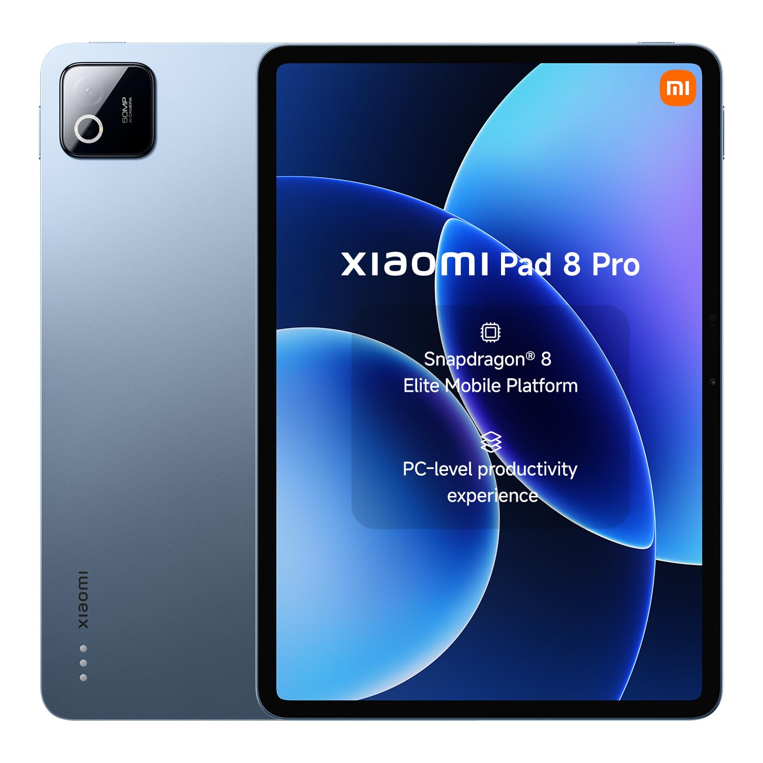 XIAOMI Pad 8 Pro, 11.2 Inch Tablet 8+256 GB, Snapdragon® 8 Elite Mobile Platform, Massive 9200mAh (typ) Battery, 144Hz Crystal Clear Display, HyperAI, Blue, Warranty 3 years, Charger Not Included