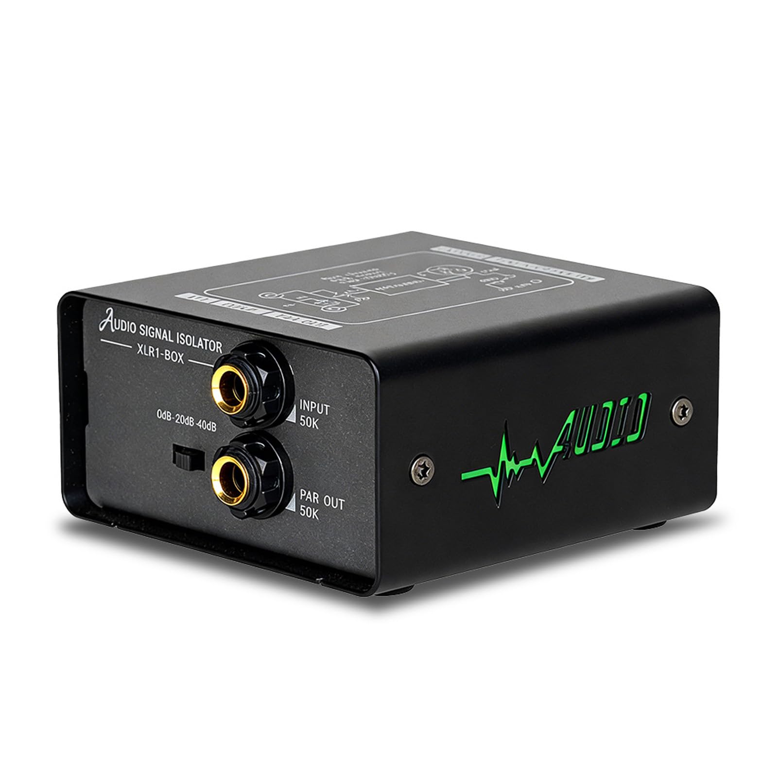 Interfaccia Audio, Isolatore di Massa, Regolazione del Guadagno, Riduttore di Rumore del Segnale Portatile per Microfono, Mixer, Studio, Auto