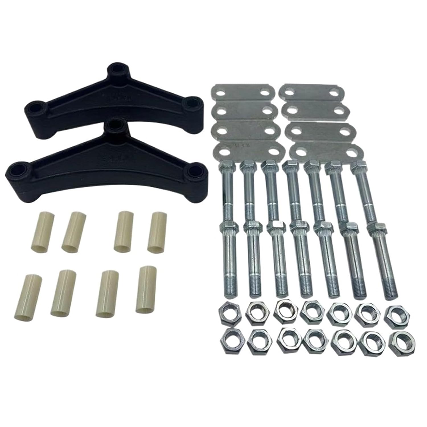 1pcs Trailer Shackle Kit Tandem Axle Trailer Shackles Equalizers Kit for Double Eye Leaf Springs 3500 lbs-5200 lbs Axles