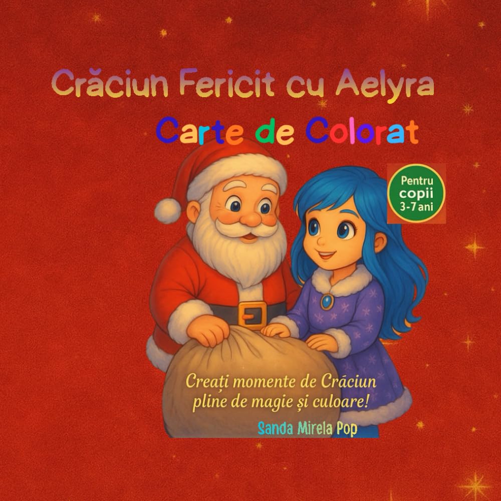 Crăciun Fericit cu Aelyra: Carte de Colorat (Personajele din Aelyra)