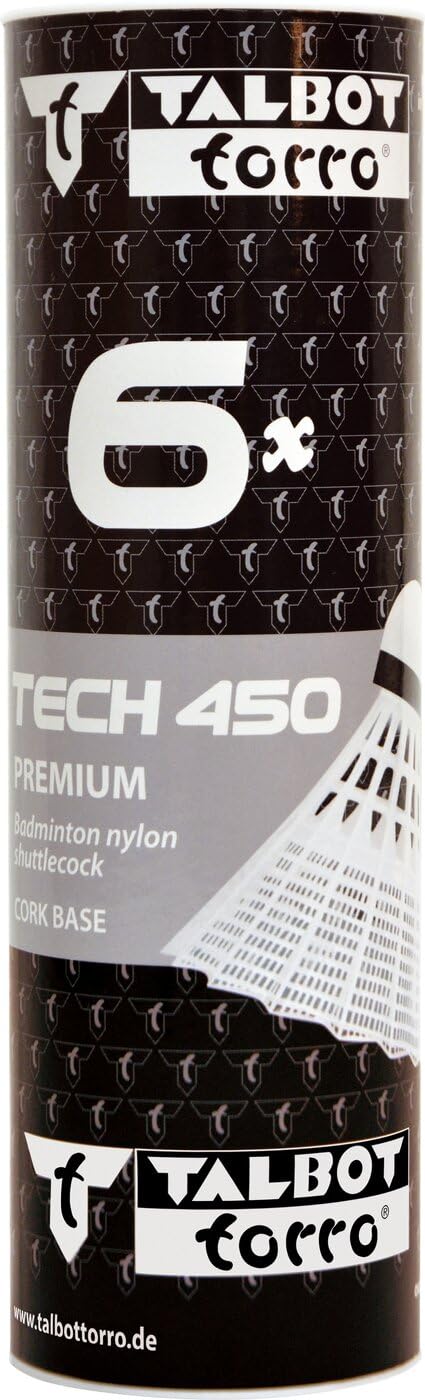 Talbot Torro Badminton Shuttlecock Tech 450 6 Pieces Yellow In | Desertcart