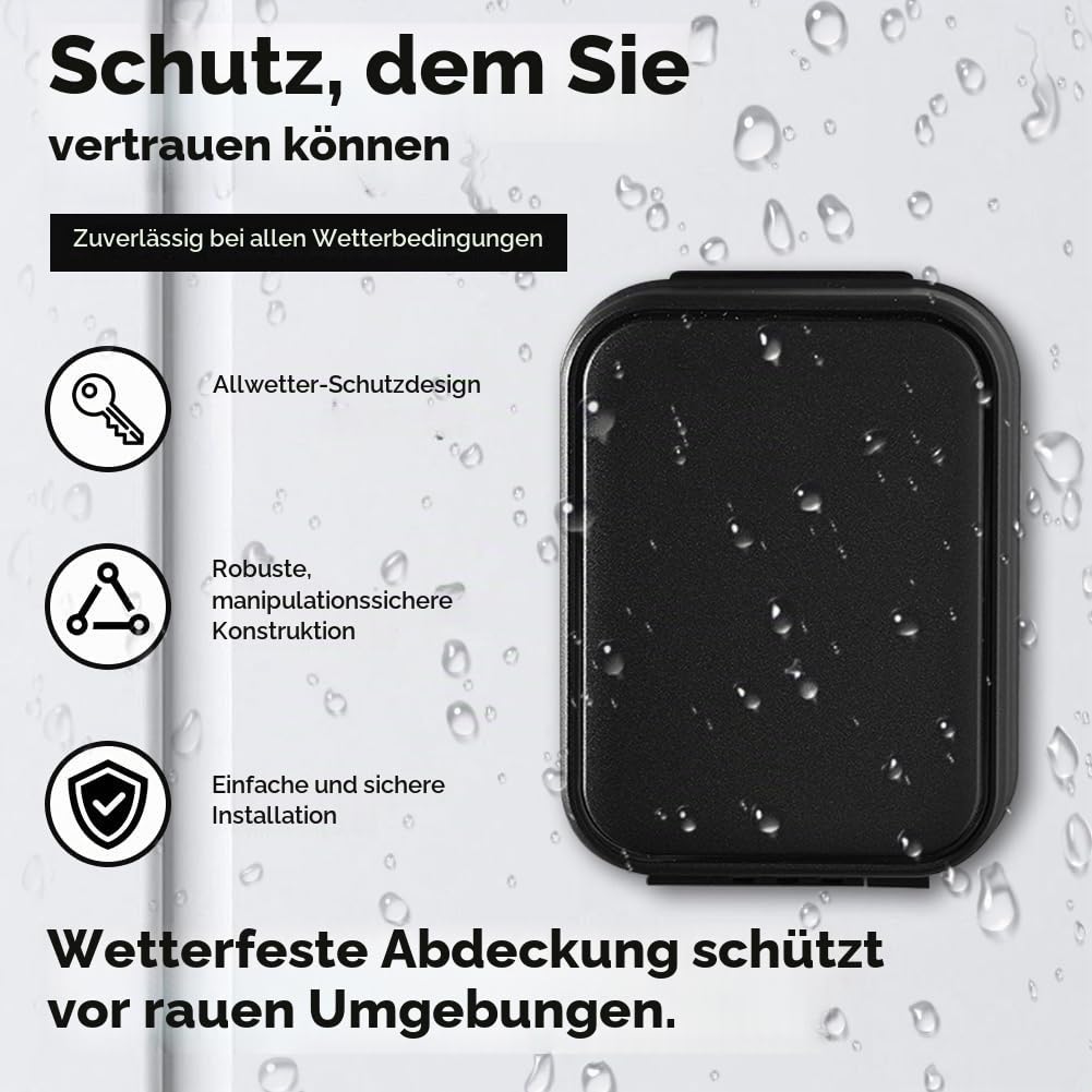 Smart Connected Schlüsseltresor, Bluetooth Lock Box unterstützt TTLock APP und PIN-Code Schlüsseltresor, Digitaler Schlüsseltresor, Schlüsselsafe, Smart Schlüsselbox, für Zuhause, Büro, Haus Garage