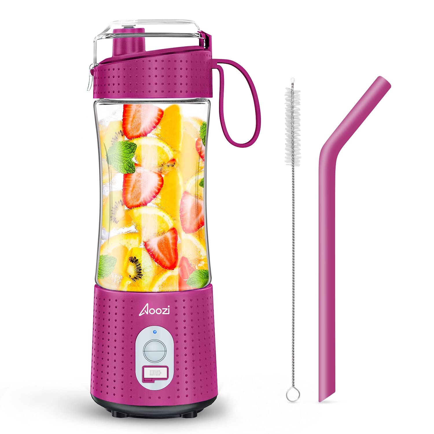 Portable Blenders, Personal Size Blender Smoothies and Shakes, Mini Blender USB Rechargeable with Eight Blades, Handheld B...