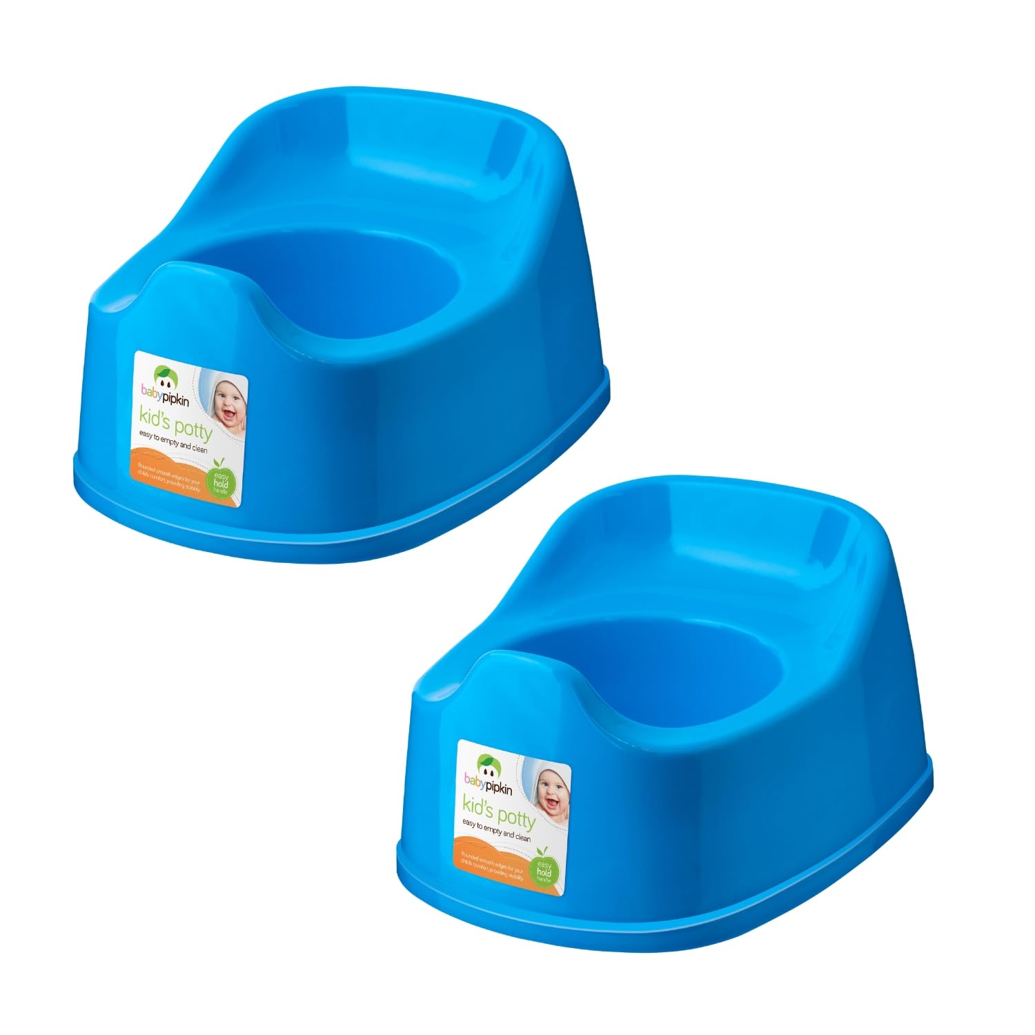 Homeshopa.com Blue Homeshopa Children Training Potty, 2 Pack Kids Toddler Toilet Training Seat, Plastic Travel Potty Chair, Portable Lightweight, Promotes Potty Independence, Easy To Clean & Carry