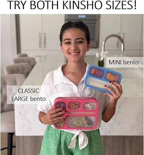 Miniatura 4 de Bento - Juego de Lonchera para almuerzo o refrigerio a prueba de fugas con recipientes para niños y adultos libre de BPA apto para microondas y