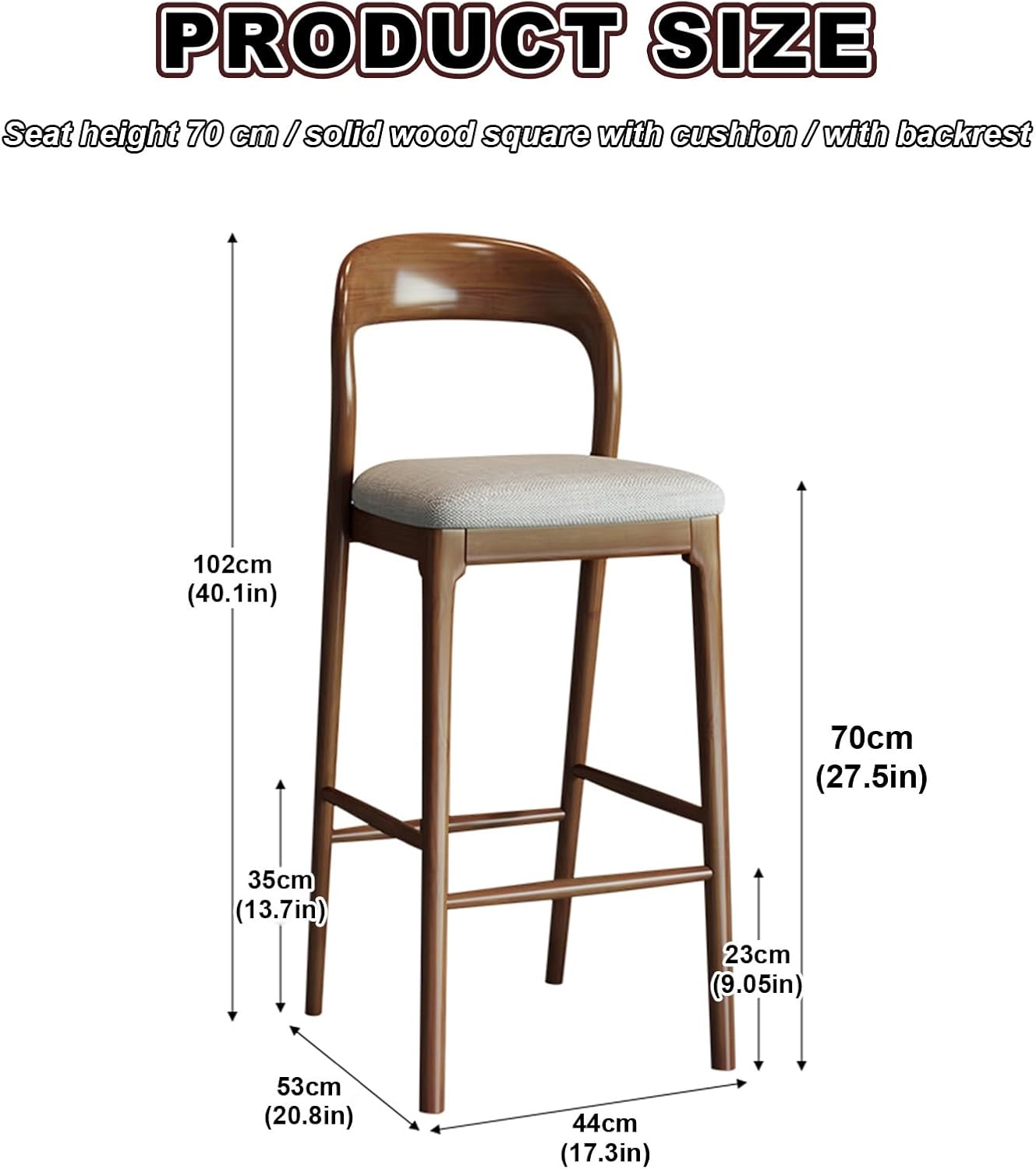 Modern Industrial Narrow Pub Table - Rectangular High Top Wooden Dining Table for Kitchen & Patio, Wall-Mounted Space-Saving Solution, Easy Assembly (Stools Sold Separately)