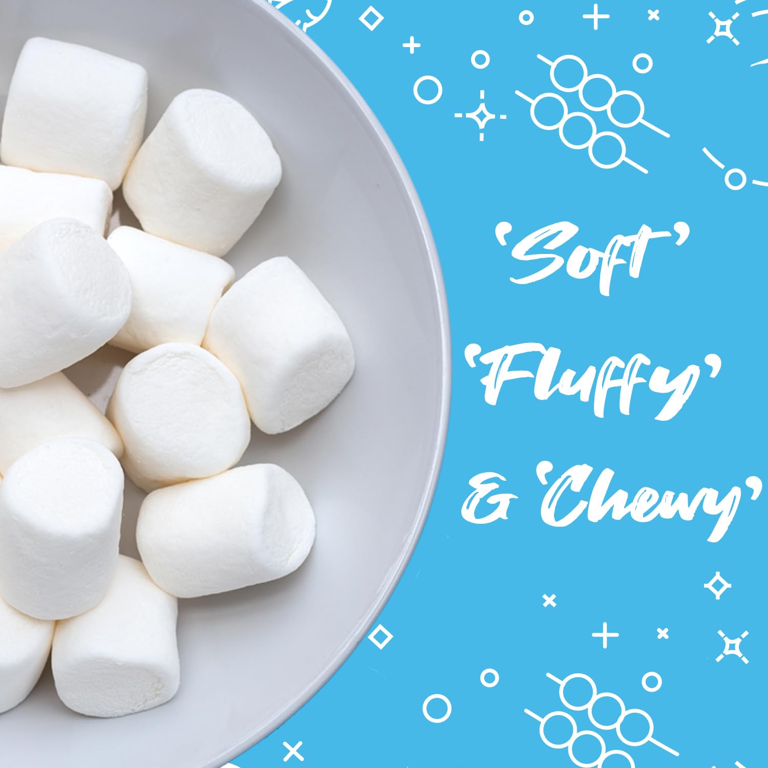 Pluffs Marshmallow Candy Original Vanilla Flavor - 140g - Image 3 thumbnail