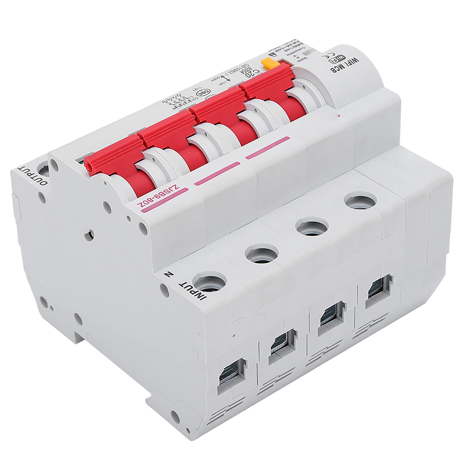 Interruttore Automatico Smart WiFi con Involucro in PA66 Ignifugo,
