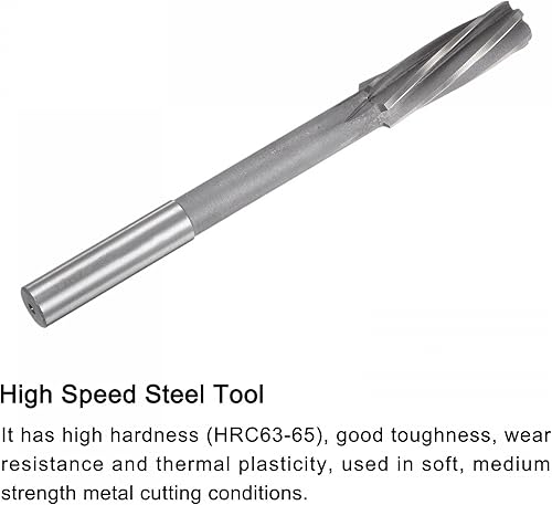Miniatura 4 de uxcell Escariadores, 0.669 in H7 4241 de alta velocidad de acero espiral flautas torno máquina escariador fresado cortador