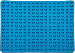 Moules Silicone Patisserie en Forme de Cœurs, otutun Moule à Hemisphere en Silicone Tapis de Cuisson pour Biscuits pour Chiens, Tapis de Four à Pâtisserie Moule Moule à Pralines,Moule à Chocolat(Bleu)