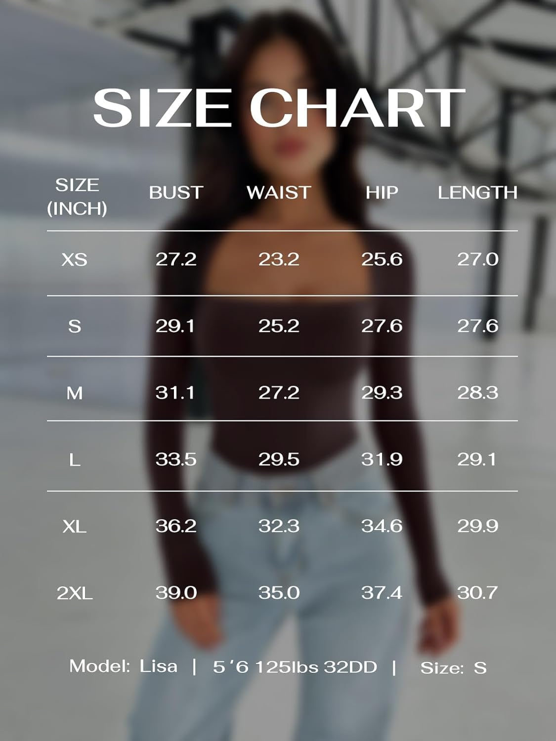 REORIA Women's Sexy Basic Long Sleeve Square Neck Double Lined Thong Bodysuit Tops - Image 7