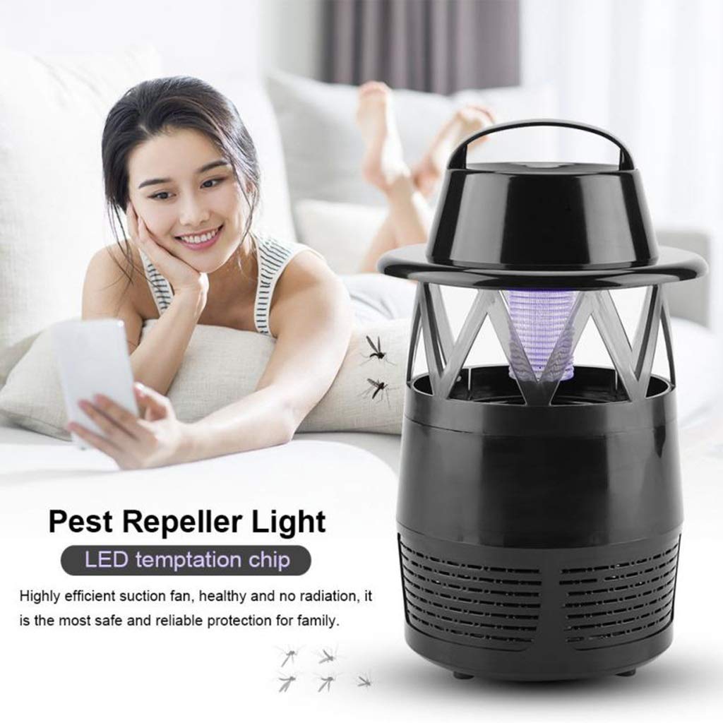 TEmkin Lampada antizanzare a LED con Trappola per zanzare, Lampada antizanzare silenziosa elettrica Portatile USB per Lampada antizanzare a LED per Bambini