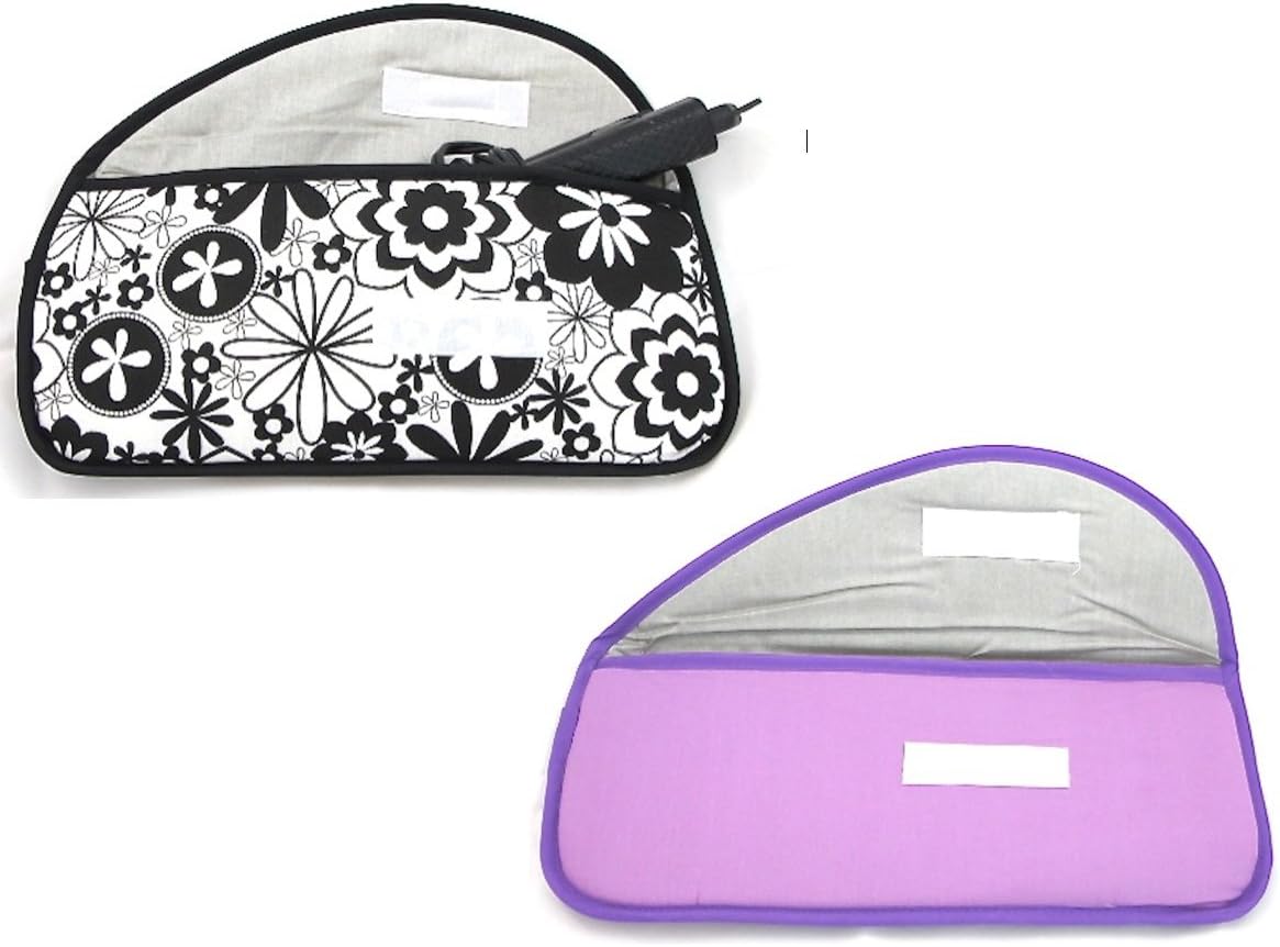 Curling Iron Flat Iron Hair Straightener Pouch 2 PCS SET by Sugar Box