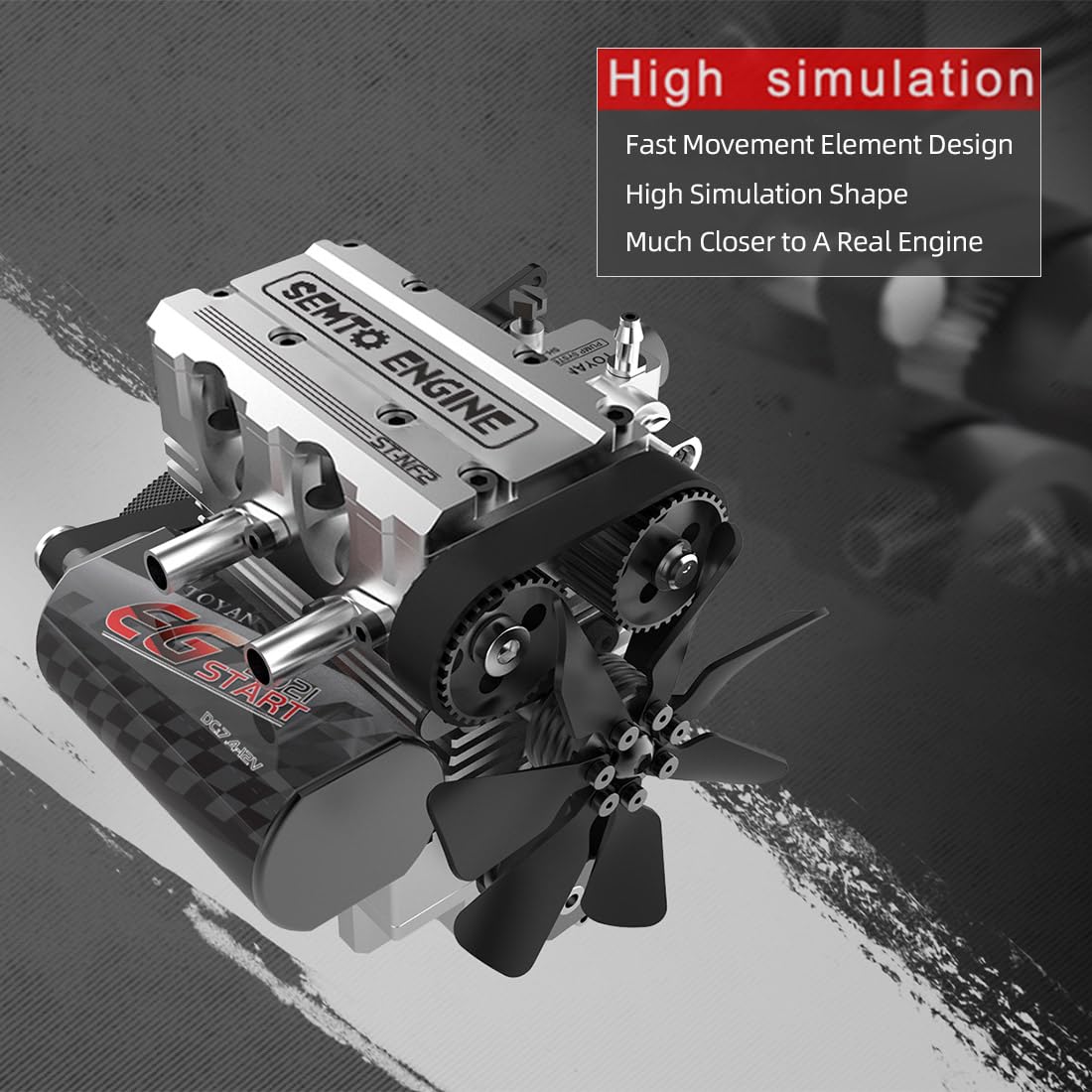 NF×cado stemmini SEMTO Engine ST-NF2 Mini Engine Kit, L2 Metal Engine Inline
