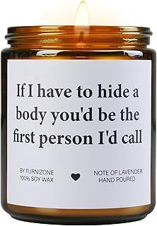 Gifts for Women Men Best Friends Sister Brother, Funny Gifts for Women Birthday Gifts for Her, Candles Gifts Soy Wax Lavender Scented Candle