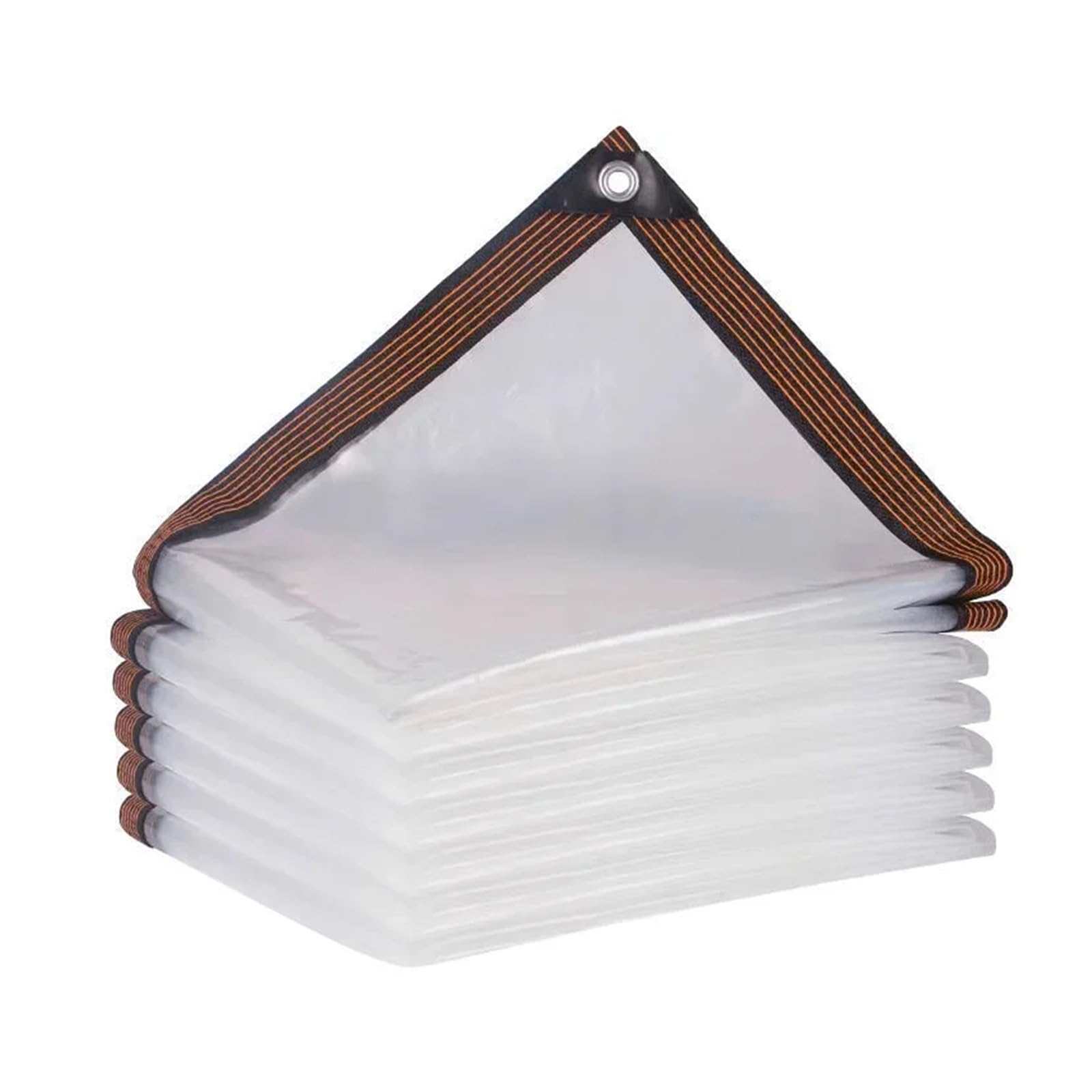 Chenghw 4M Transparent Thickened Waterproof Tarp Outdoor Sunshade Rainproof Canopy Cover Cold Proof Insulation Cloth For Plants Greenhouse(4M)
