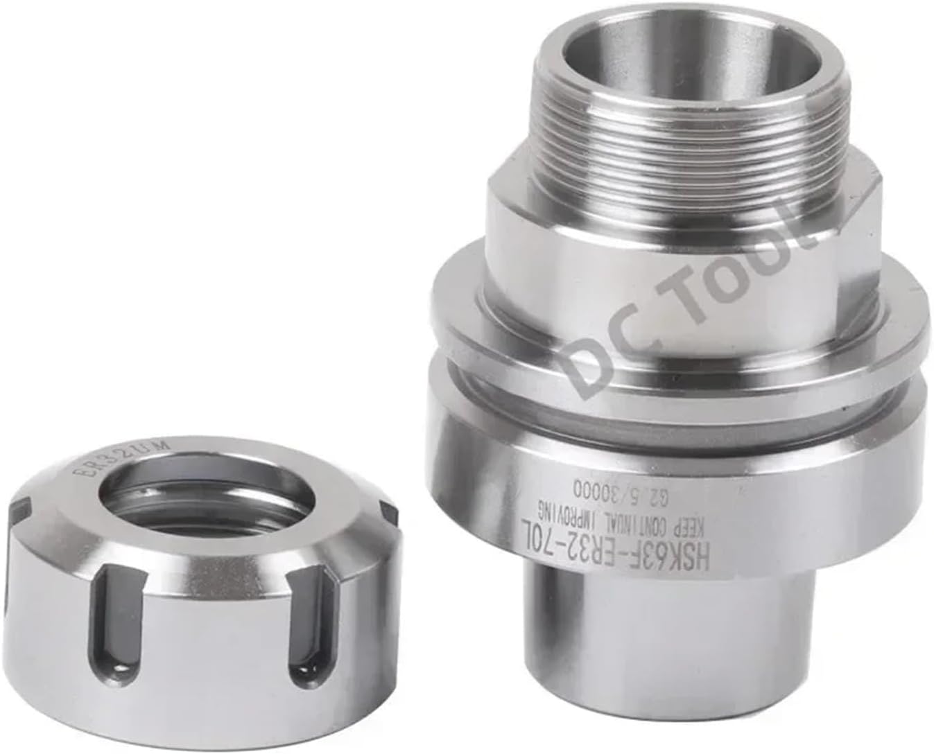 1pcs HSK63F HSK ER Tool Holder ER16 ER25 ER32 ER40 Tool Holder HSK 63F ER Engraving Woodworking Machine HSK63F Cnc Tool Holder(HSK63F-ER32-70L)