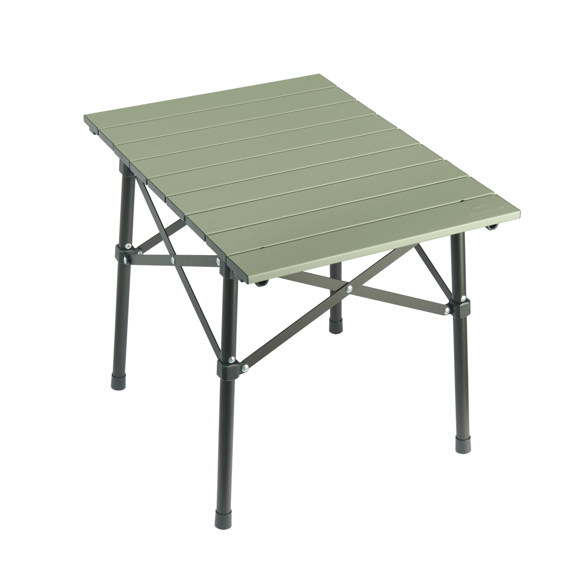 Naturehike Camping Table Folding Table Aluminium Portable Folding Chair Ultralight Camping Table Small Table for Garden Hiking Camping （Green-M）