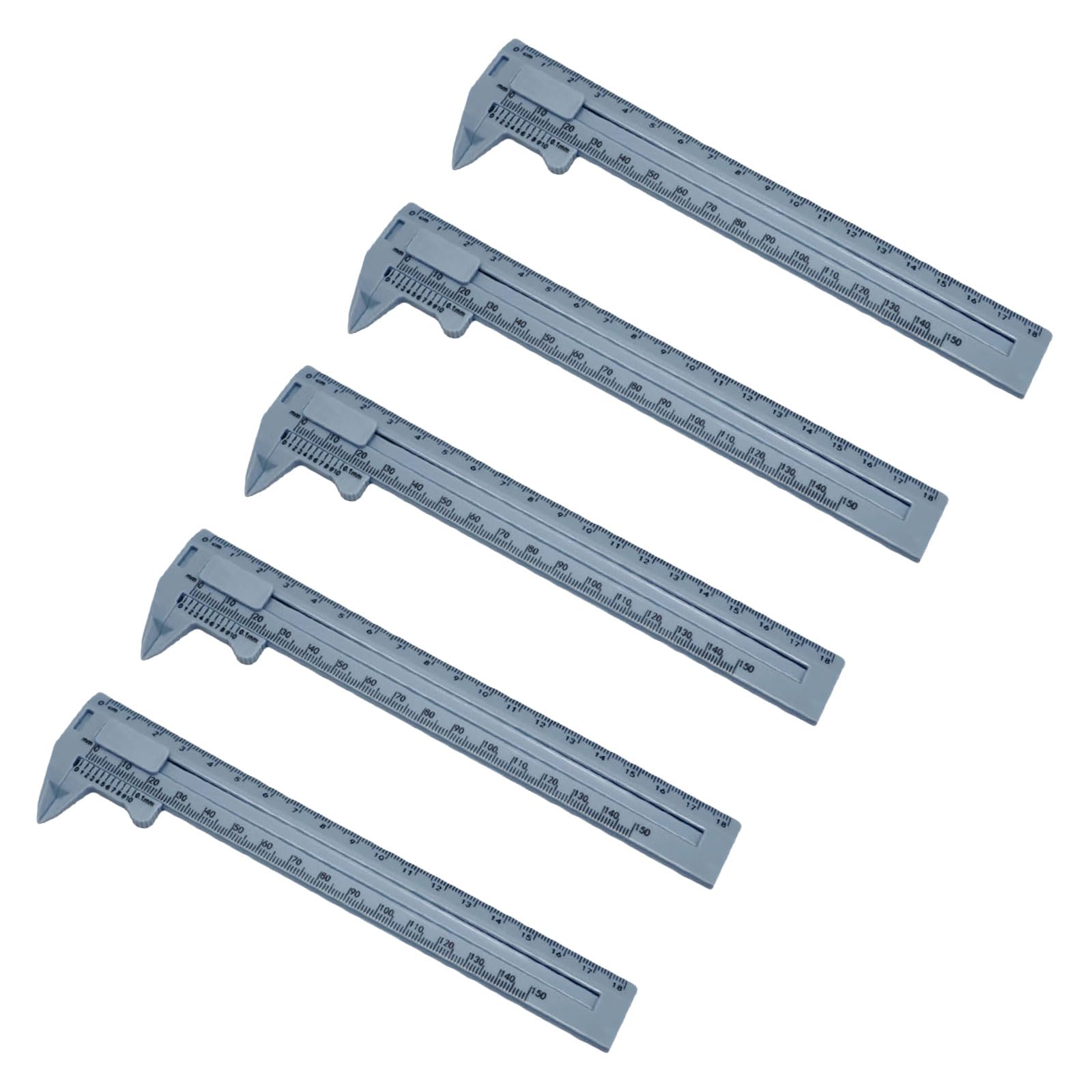 Nvoqilin 18 Cm Blue Vernier Caliper 0-150Mm 0-180Mm Measuring Instrument Double Scale Micrometer For Jewelry Diameter Measurement Measuring Tool For Small Parts