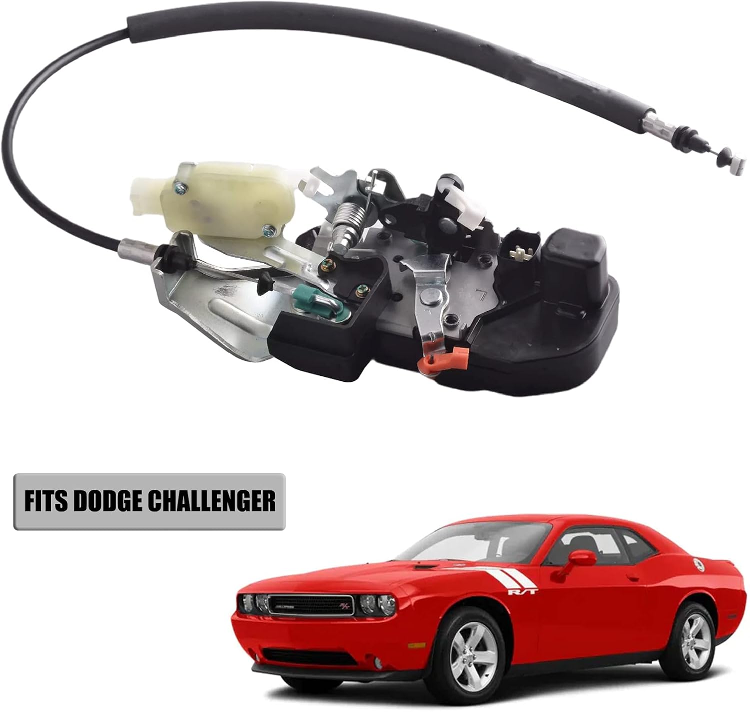 Front Left Door Latch Assembly Compatible for Dodge Challenger 2011-2014 Replace Driver Side Door Lock Actuator Motor 931-749 68064403AF